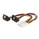 Переходник питания molex - 2 SATA (угол 90) 130 - фото 2870