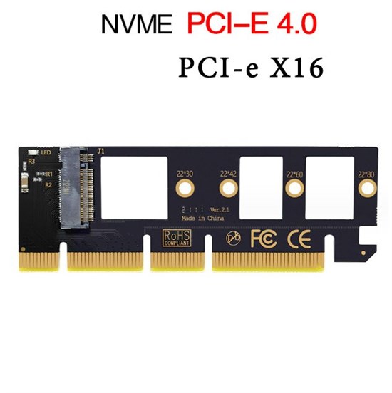 Адаптер M2 NvMe - PCI Express 4.0 x 16 без заглушки слота 87 - фото 2868