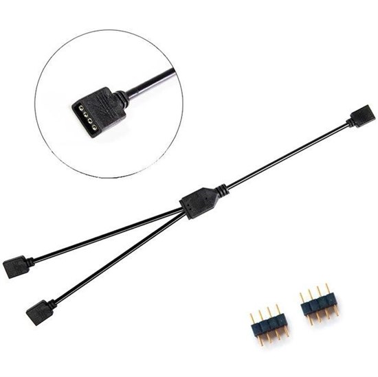 Удлинитель/Разветвитель RGB 12v4pin 1 в 2 55 - фото 2892