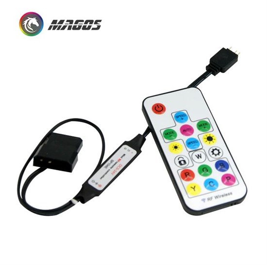 Контроллер управления A-RGB подсветкой 5v3pin с пультом ДУ питание от MOLEX 83 - фото 3006