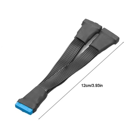 Разветвитель USB 3.0 мат. плата (мама) на 2х USB 3.0 мат. плата (папа)12 см черный 237 - фото 3460