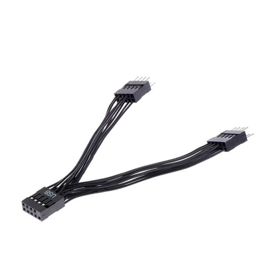 Разветвитель USB 2.0 мат плата (мама) на 2хUSB 2.0 мат плата (папа) 10см 235 - фото 3479