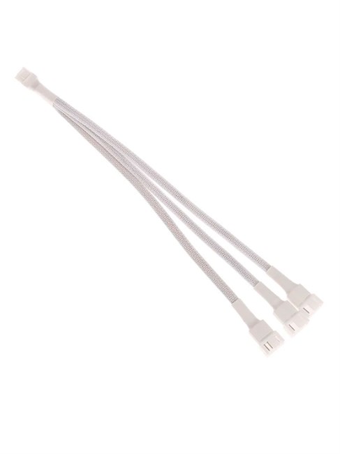 Разветвитель FAN 4pin PWM 1 в 3 белый 339 - фото 3661