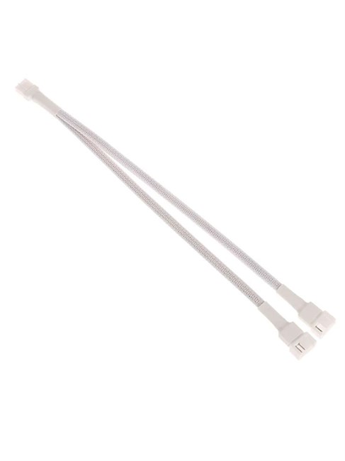 Разветвитель FAN 4pin PWM 1 в 2 белый 338 - фото 3681
