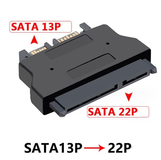 Адаптер переходник c slim SATA папа / SATA мама 437 - фото 4075