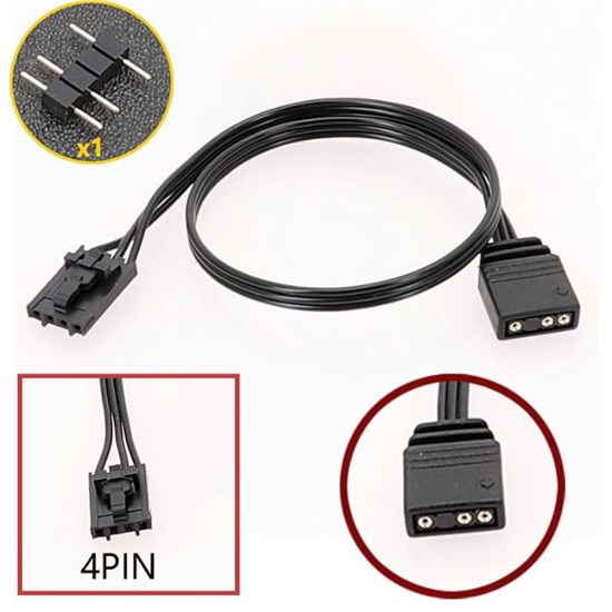 Переходник Corsair 4 pin на 5v3pin A-RGB 523 - фото 4598