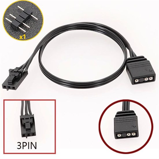 Переходник Corsair 3 pin на 5v3pin A-RGB 522 - фото 4613