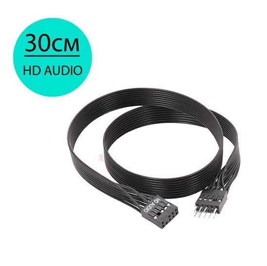 Удлинитель HD AUDIO черный 30см 580 - фото 4785