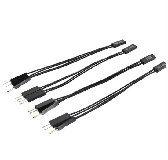 Комплект разветвителей Power sw/Reset sw/HDD led/Power +-, 10см черный 576 - фото 4809