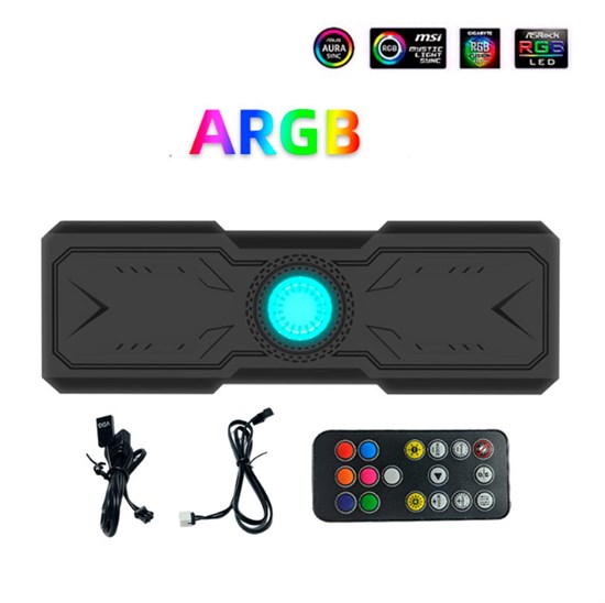 Хаб управления кулерами корпуса с PWM и A-RGB подсветкой черный. Товар уцененный 630-ucenka - фото 5884
