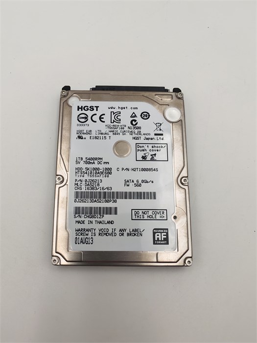 Жесткий диск hgst 1tb 2,5" S3-167