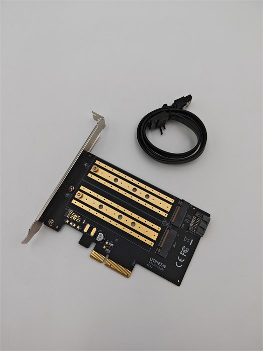 Переходник PCI-E - M.2 MF-PCIE-NVME-SATA (m key, b key) S3-295
