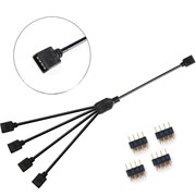 Удлинитель/Разветвитель RGB 12v4pin 1 в 4 черный 57