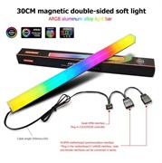 Светящийся A-RGB стик Coolmoon угловой 92
