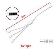 Удлинитель/Разветвитель A-RGB 5v3pin 1 в 3 белый 260