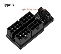 {{productViewItem.photos[photoViewList.activeNavIndex].Alt || productViewItem.photos[photoViewList.activeNavIndex].Description || 'Адаптер/Переходник с 12VHPWR PCie 5.0 на 4x ATX 8pin, 180 градусов черный RVS алюминиевый тип B'}}
