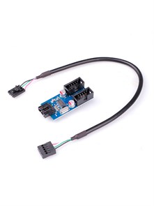 Разветвитель USB 2.0 9pin с чипом на 2 порта 613