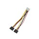 Переходник питания molex - 2 SATA (прямые) 49