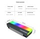 Радиатор для SSD M.2nvme 2280 с ARGB подсветкой COOLMOON 38