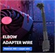 12VHPWR удлинитель с угловым адаптером 90 градусов в оплетке PCIe 5.0 257