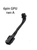Удлинитель питания видеокарты ATX 2.0 6pin с угловым адаптером 90 градусов тип А 362 - фото 3733