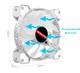 Кулер с подсветкой ARGB 5v3pin Coolmoon 120мм комплект из 4шт. 395*4