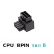 ATX адаптер питания CPU 8pin угол 90 градусов тип В 439 - фото 4043