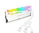ARGB радиатор охлаждения оперативной памяти Coolmoon белый драконья чешуя 2шт. 320*2