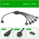 Переходник с 12v4pin RGB на 5х jst sm 4 pin мама 505 - фото 4432