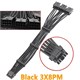 12VHPWR удлинитель с переходом на три разъема ATX 2.0 прямой 541 - фото 4607
