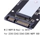 Переходник M. 2 NGFF (key B) - SATA 3.0 548