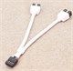 Разветвитель USB 2.0 1 в 2 в оплетке Белый 573 - фото 4756