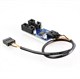 Разветвитель USB 2.0 9pin с чипом на 2 порта 613 - фото 4921