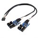Разветвитель USB 2.0 9pin с чипом на 4 порта 614 - фото 4922
