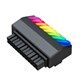 угловой адаптер ATX 24 pin для материнской платы угол 90 градусов с ARGB подсветкой 5v3pin черный 626