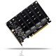 Плата расширения PCi-e X16 4.0 на 4 порта M2 NVMe 728 - фото 5220