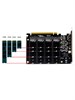 Плата расширения PCi-e X16 4.0 на 4 порта M2 NVMe 728