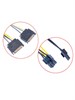 Кабель питания видеокарты с переходом 8pin на 2*SATA 22см 702