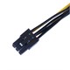 Кабель питания видеокарты с переходом 6pin на SATA 22см 703