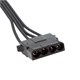 Удлинитель molex черный 22см 708