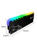 RGB радиатор охлаждения оперативной памяти белый 4шт. 788*4