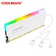 ARGB радиатор охлаждения оперативной памяти Coolmoon белый 2шт. 568*2