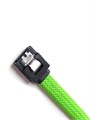 Кабель SATA III 6Gb/s зеленый в оплетке 50см прямой 21