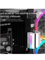 Угловой адаптер ATX 24 pin белый 90 градусов 850