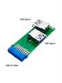 Переходник с USB 3.0 мат.плата на 2х USB 3.0 тип А 858