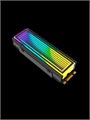 Радиатор для M.2 SSD 2280 с ARGB подсветкой черный арт. 860 860