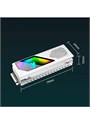 Радиатор для M.2 SSD 2280 с ARGB подсветкой белый 884