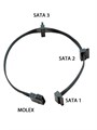 Разветвитель переходник Molex - 3x SATA 889
