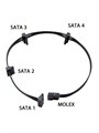 Разветвитель переходник Molex - 4x SATA 890