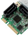 Плата расширения mini PCIe - SATA3 х2 961